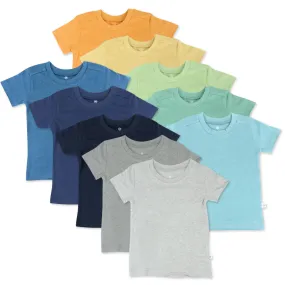 10-Pack Organic Cotton Short Sleeve T-Shirts