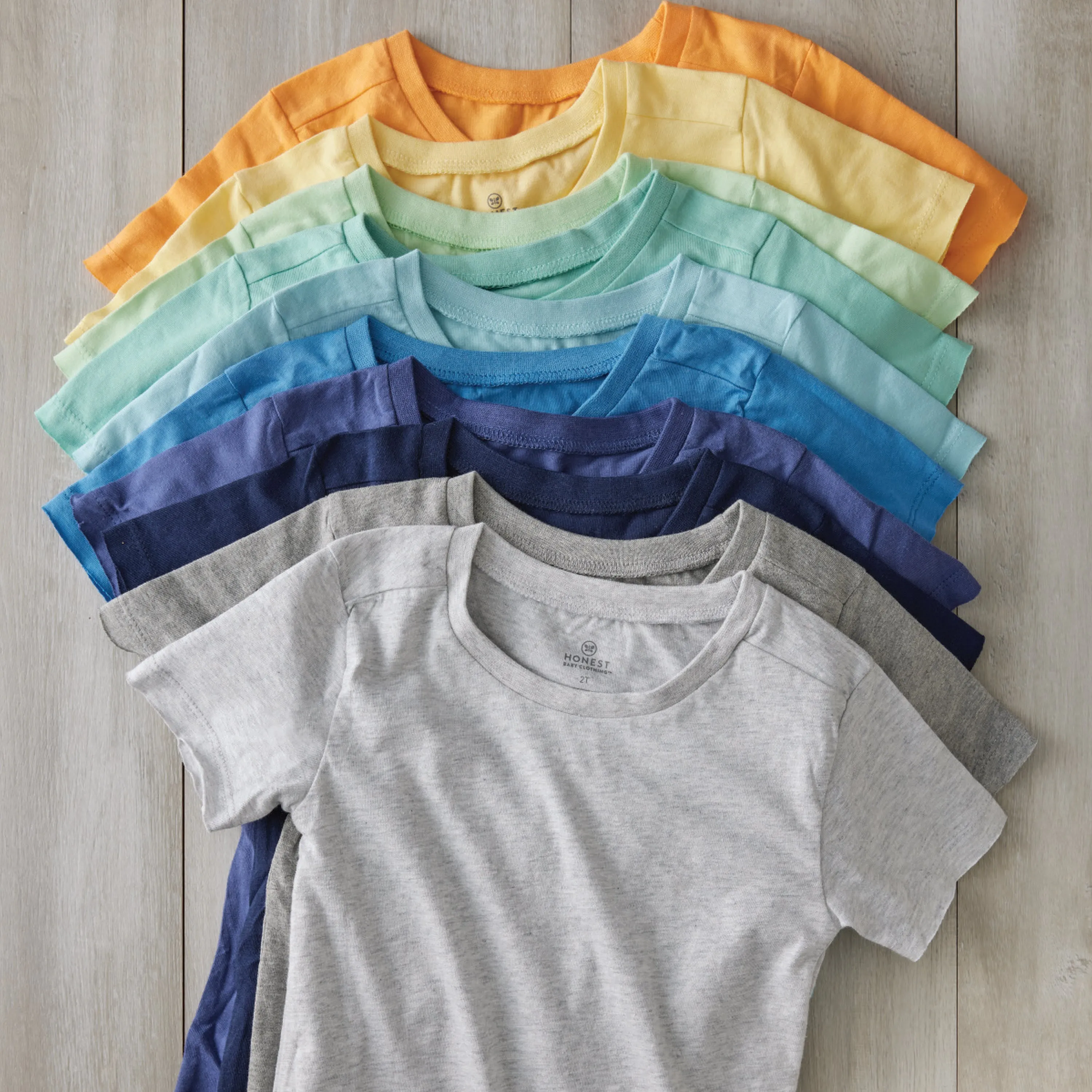 10-Pack Organic Cotton Short Sleeve T-Shirts