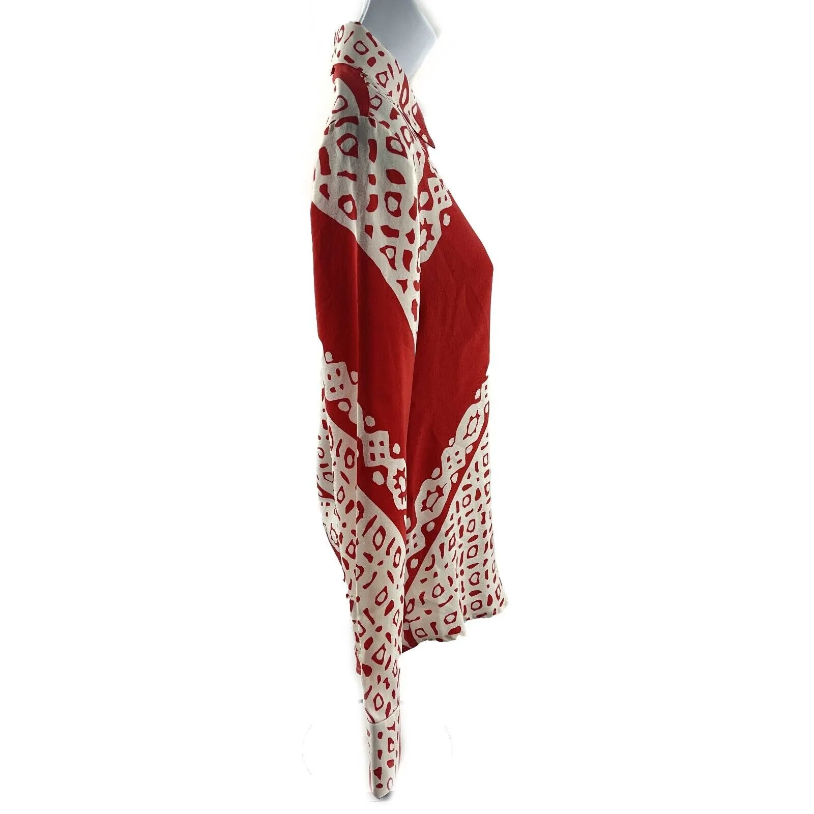 Altuzarra - Pristine - Bandana Print Long Sleeve Silk Top - Red / White