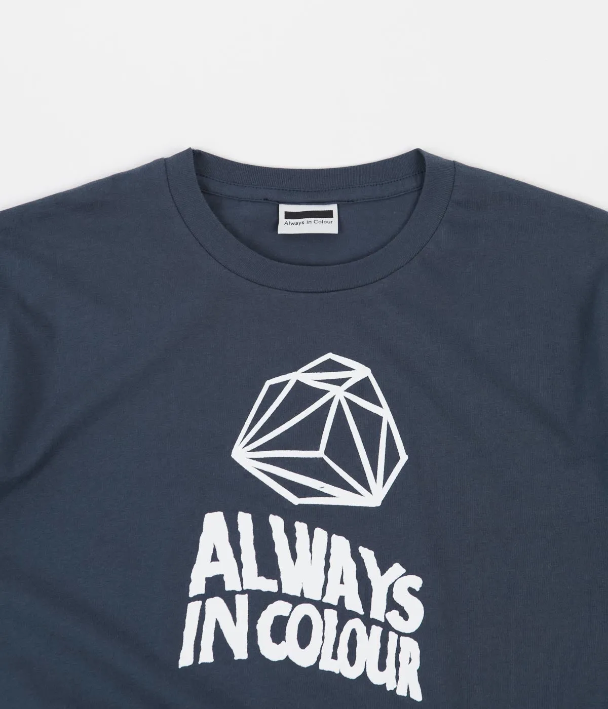 Always in Colour Geometric T-Shirt - Denim Blue