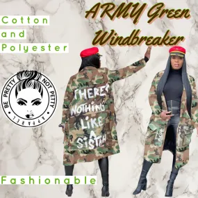 ARMY Green Windbreaker Jacket