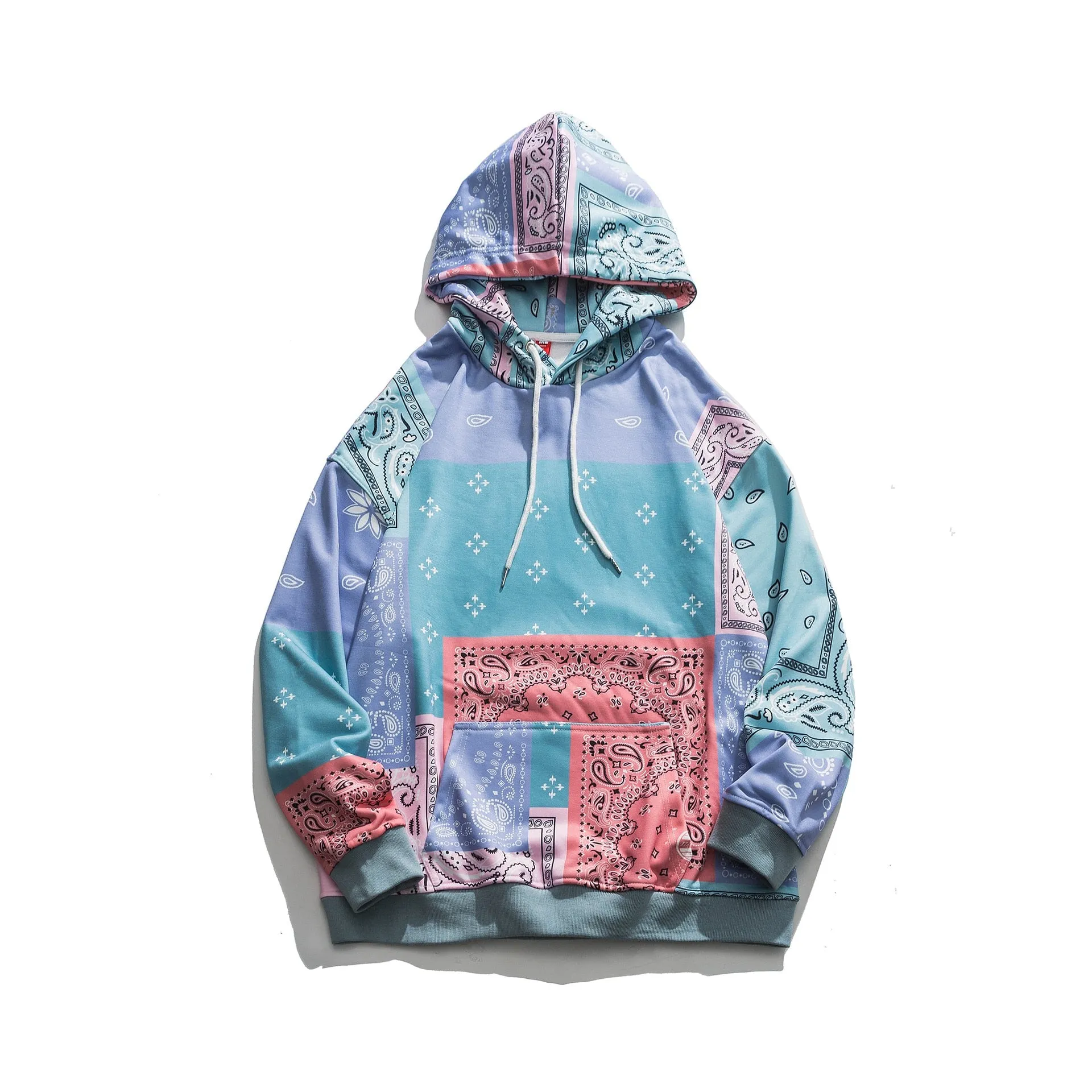 Bandana Patchwork Hoodies