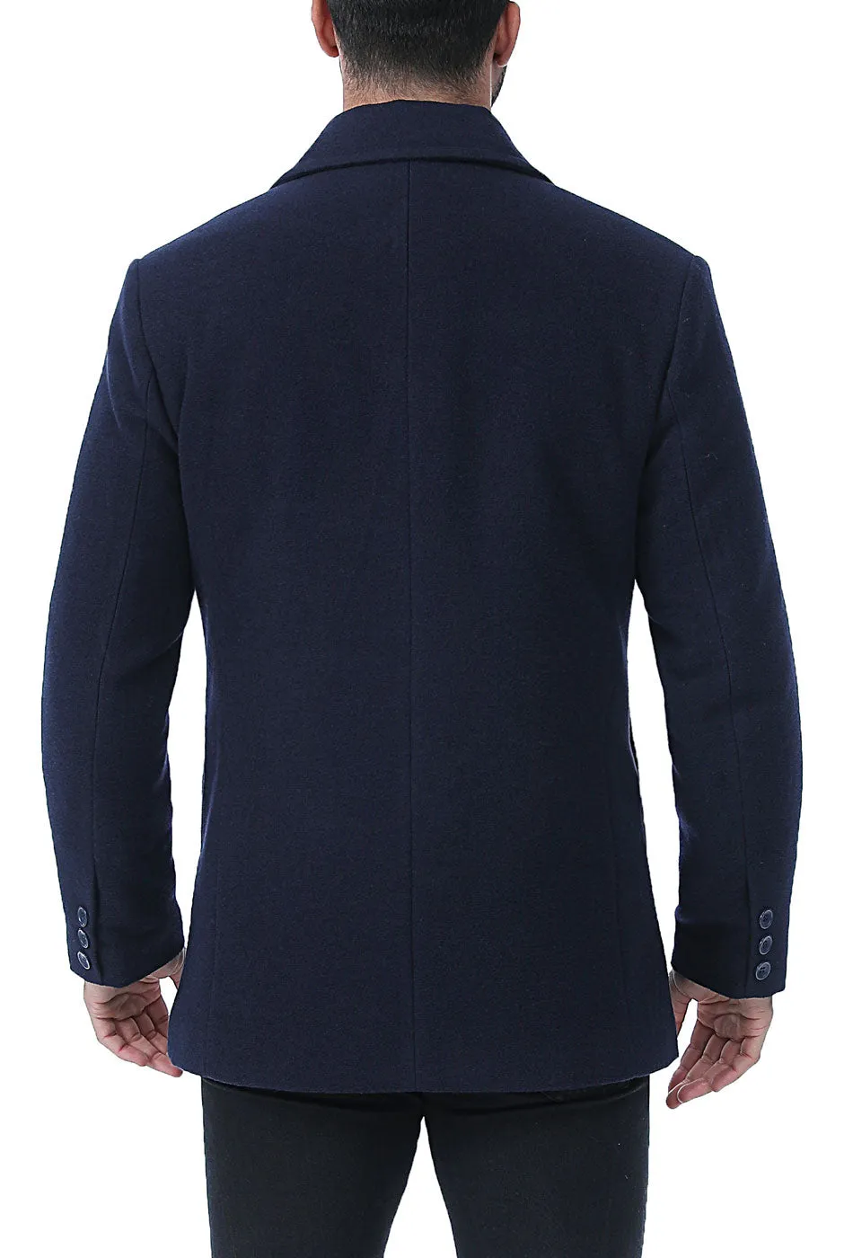 BGSD Men Hugh Wool Blend Pea Coat