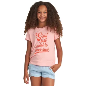 Billabong Girls Want Sun Youth Girls Short-Sleeve Shirts (Brand New)