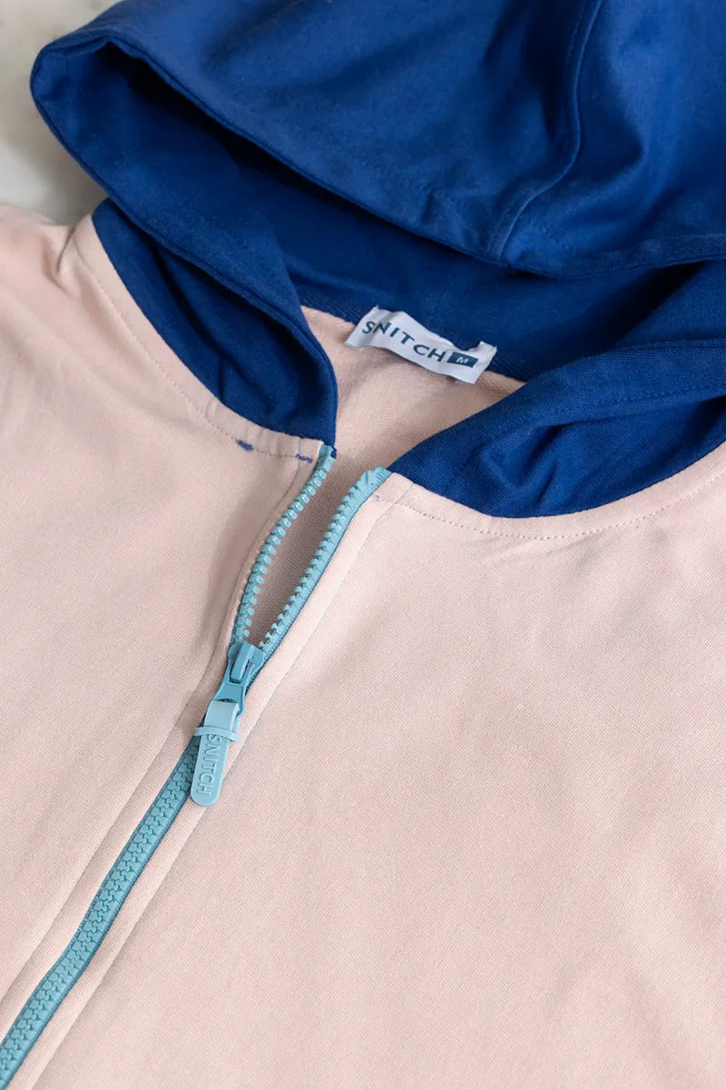 Blending Colour Pink Hoodie