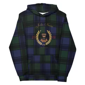 Blue Plaid Hoodie