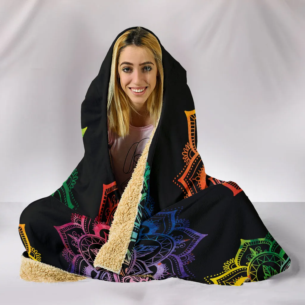 Chakra Mandala Hoodie Blanket