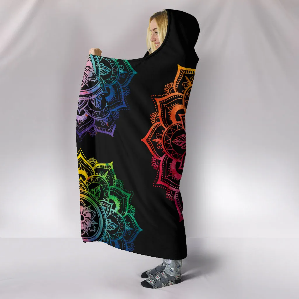 Chakra Mandala Hoodie Blanket