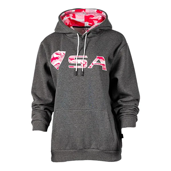 Classic Lined Hoodie| Pink Military Camo