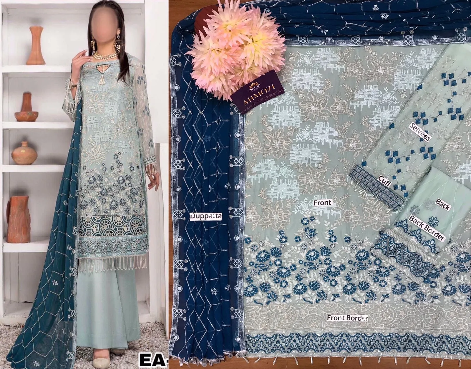 Eman Adeel Chiffon Suit