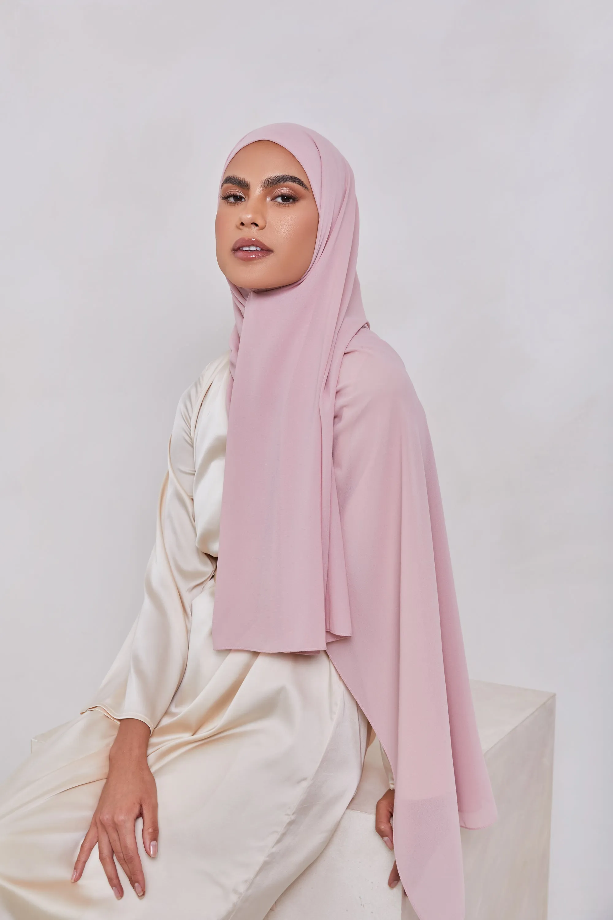 Essential Chiffon Hijab - Dusty Pink