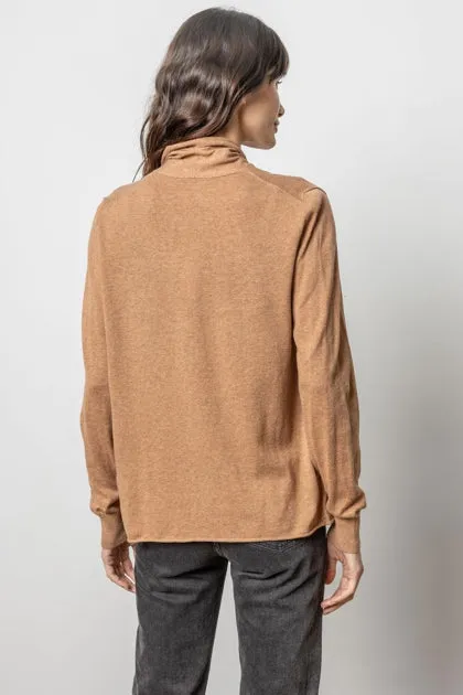 Everyday Open Cardigan Sweater in bourbon by Lilla P