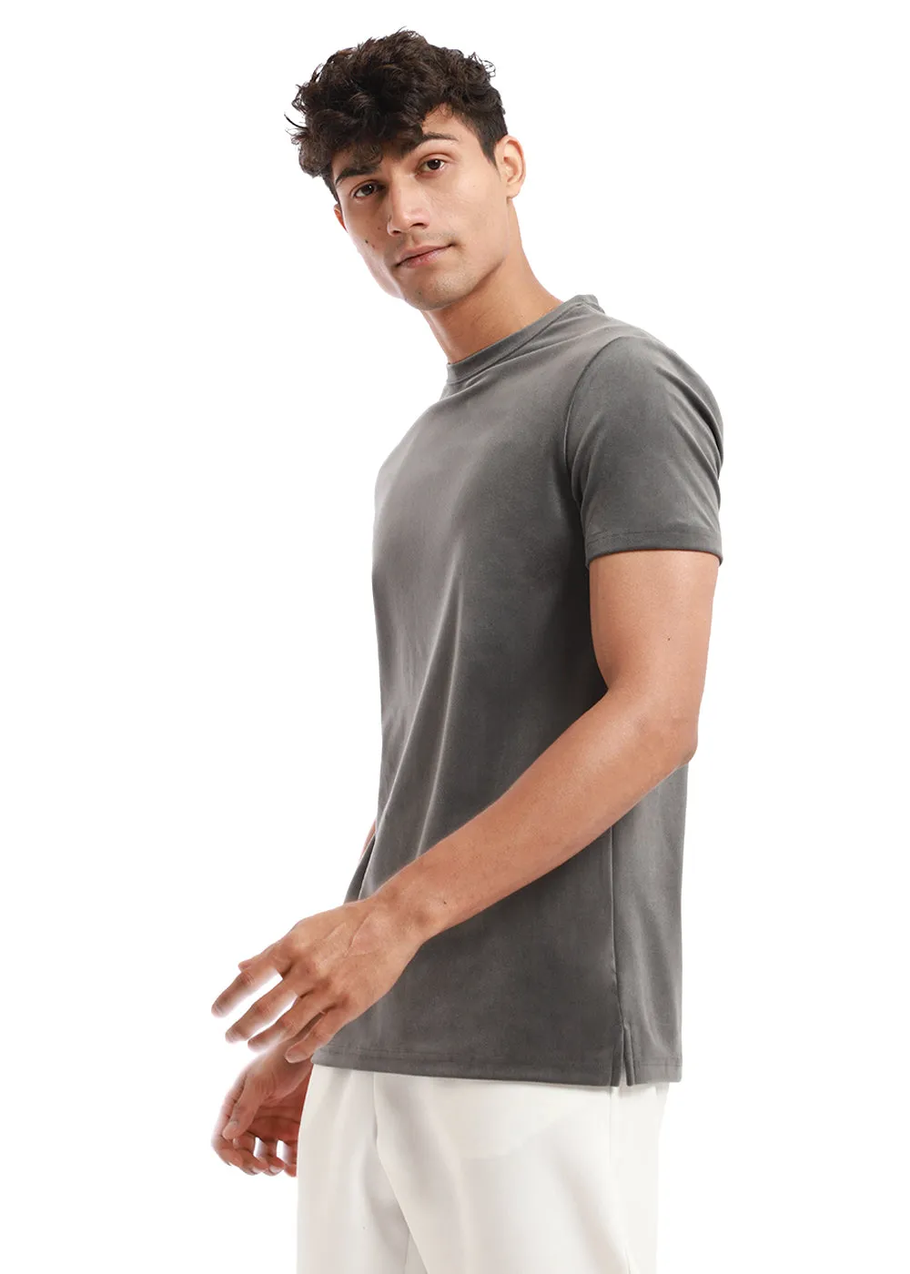 Glacier Gray Suede T-shirt