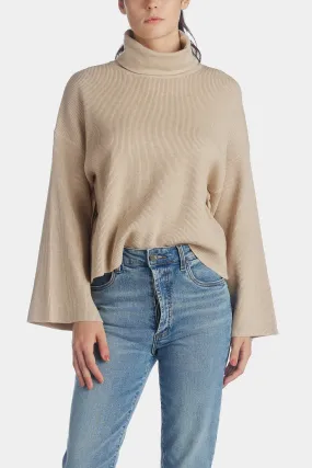 High Collar Long Sleeve Sweater