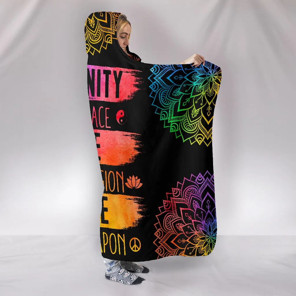 Humanity Hooded Blanket