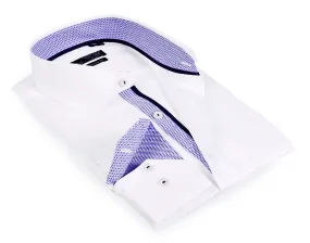 Kids - Boy's long sleeve shirt with contrast details inside the collar, cuff and the placket.