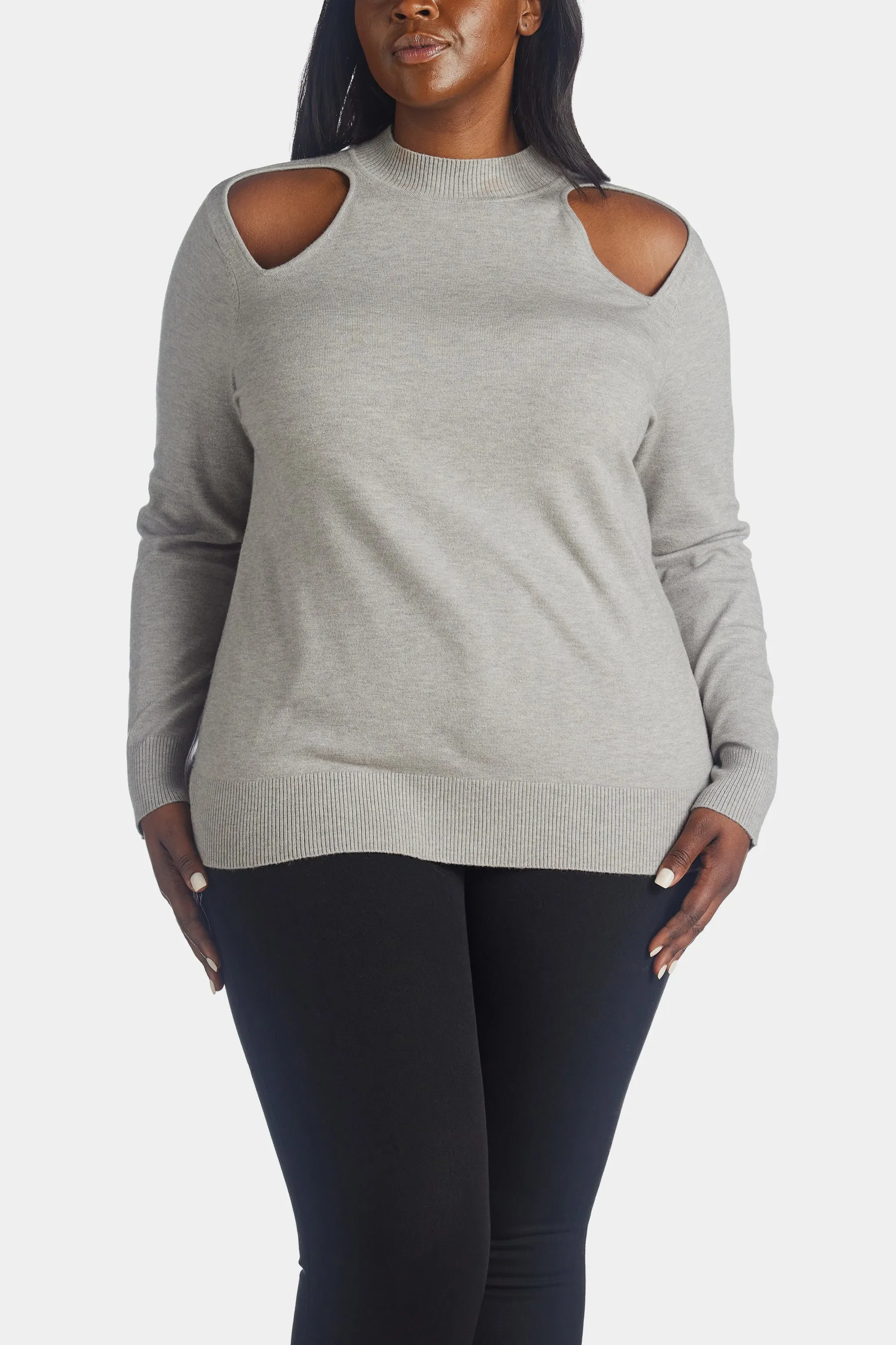 Long Sleeve Mock Neck Pullover