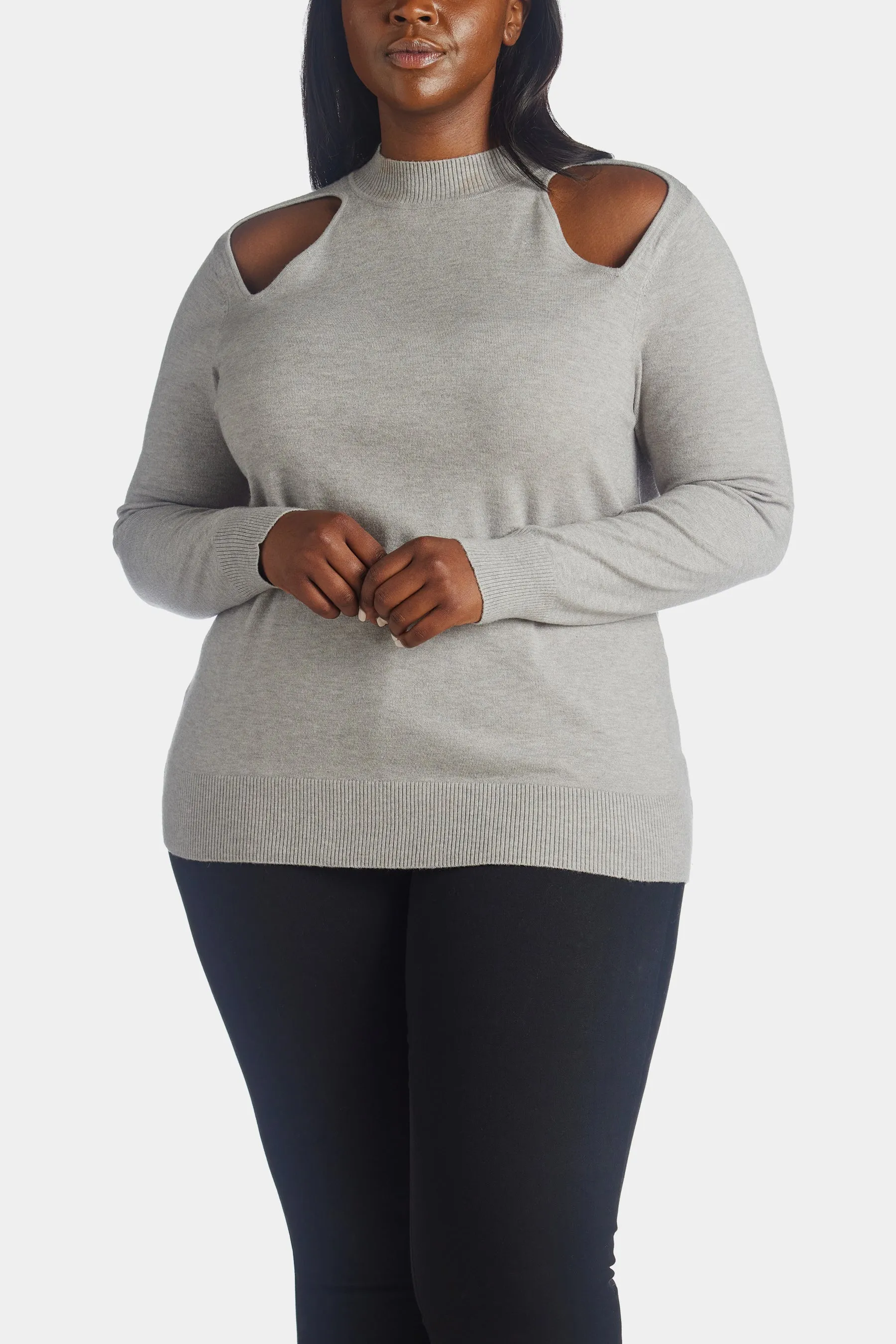 Long Sleeve Mock Neck Pullover