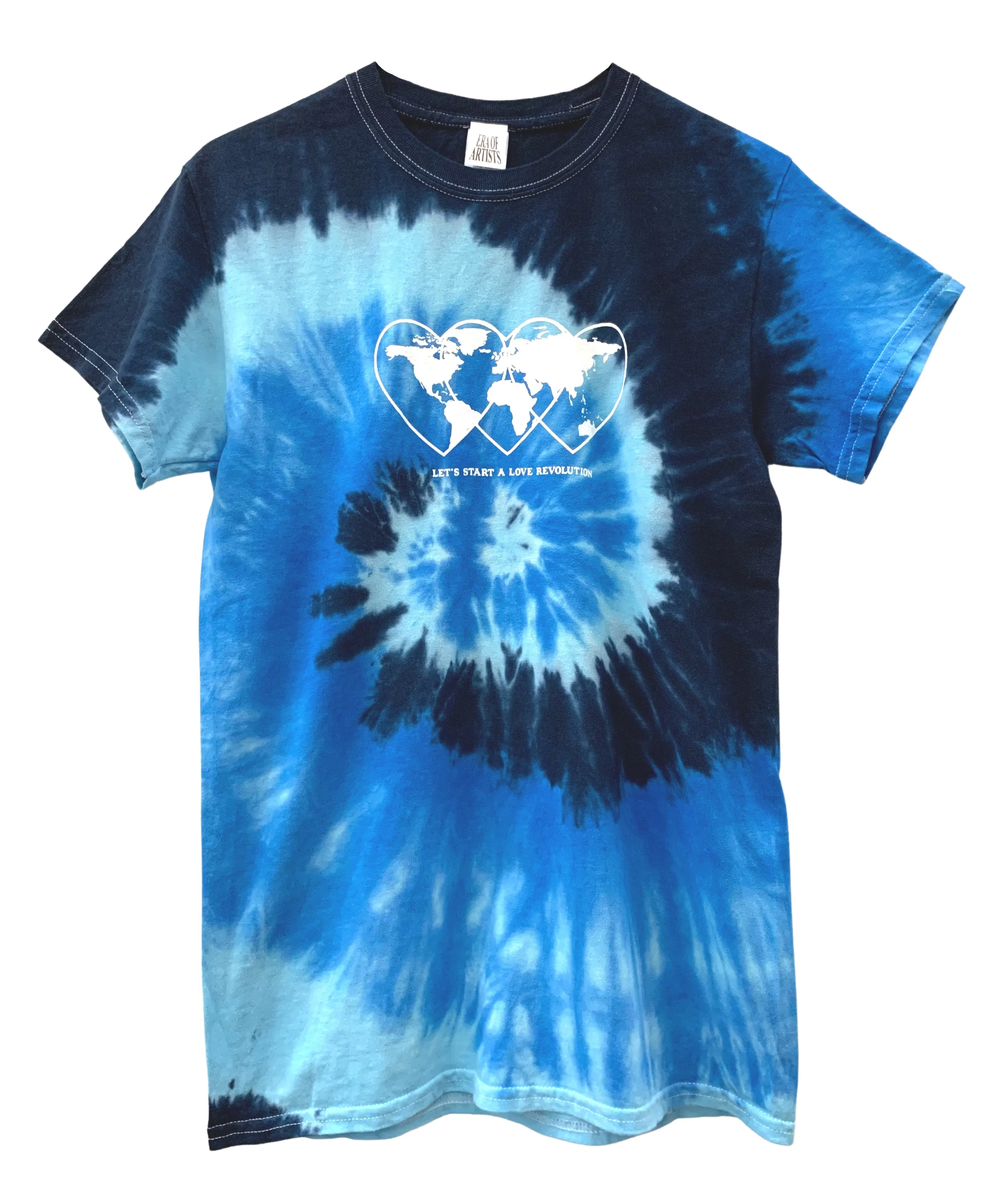 Love Revolution Ocean Tie-Dye Graphic Unisex Tee