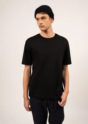 Lumio short sleeves t-shirt - round neck, in cotton (NOIR)