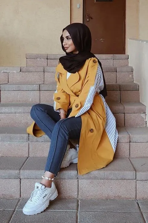 MAYA YELLOW SUMMER TRENCH COAT