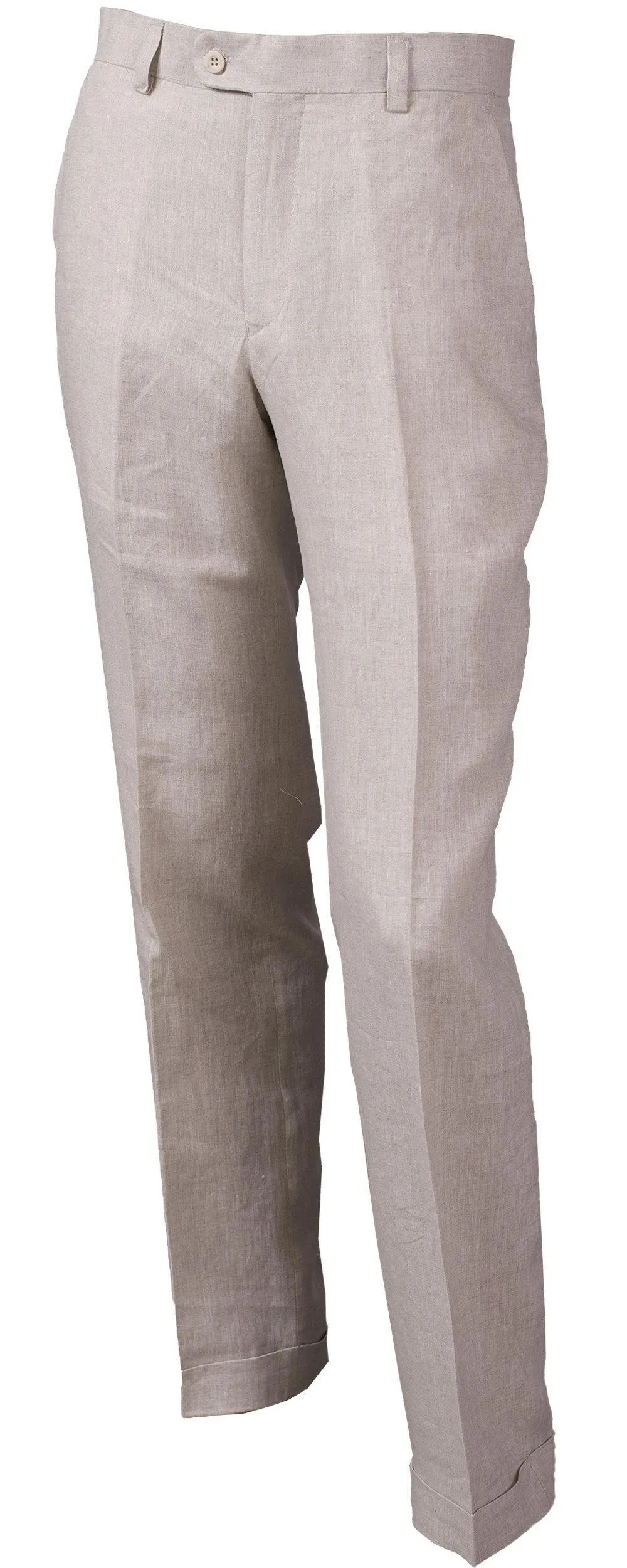 MEN'S LINEN FLAT FRONT PANTS BY INSERCH