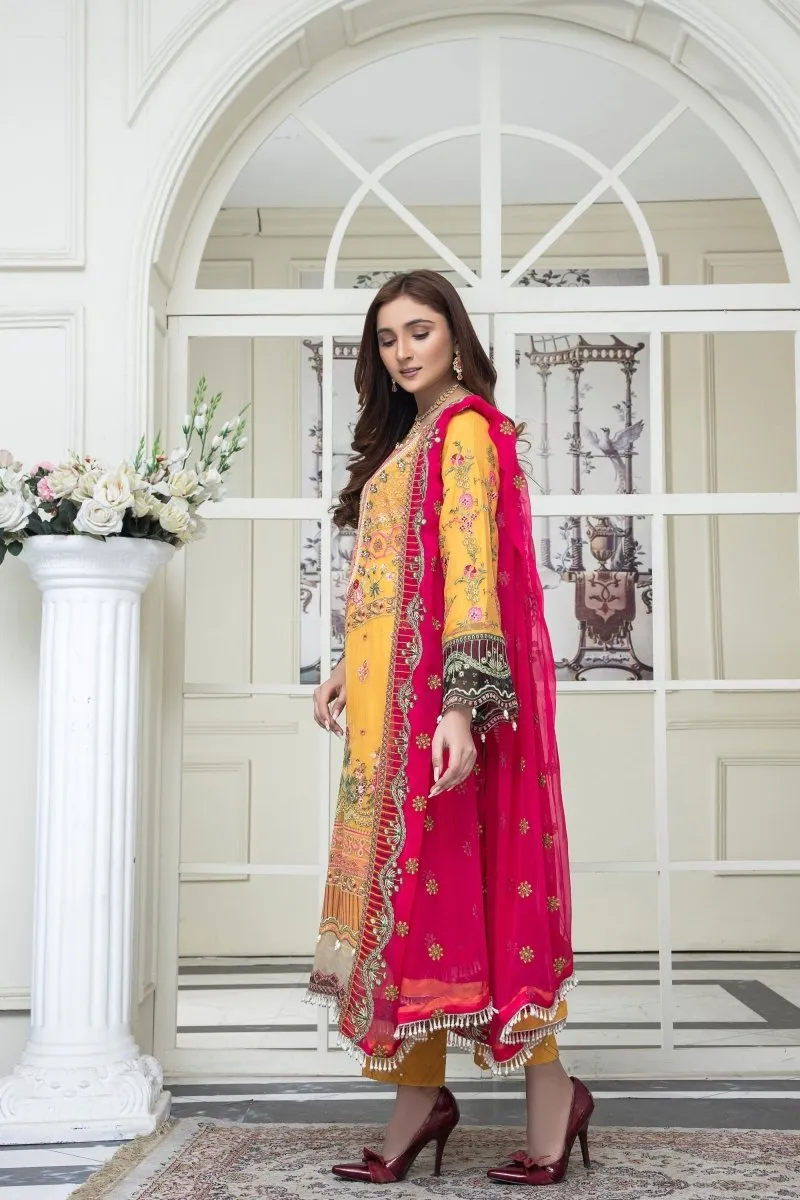 Mihrimah Embroidered Chiffon Party Wear MIH53