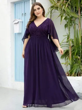 Mother of Bride  Chiffon Flowing Gown Plus Size 20 Style 64000