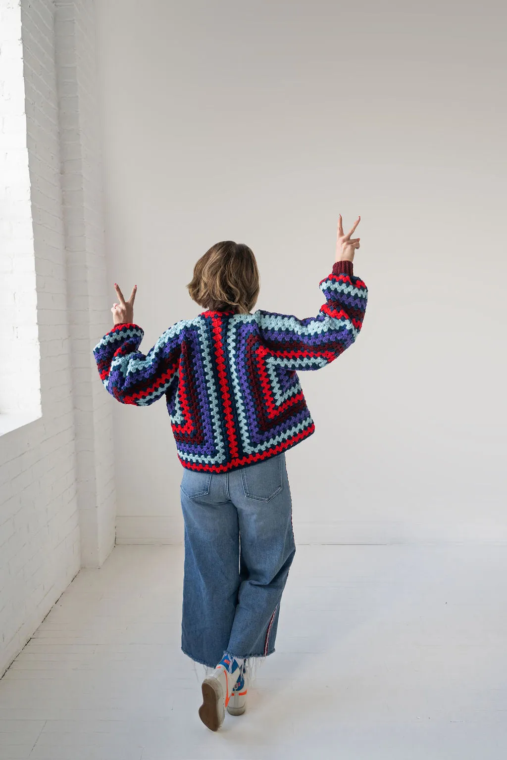 Not Your Granny's Crochet Cardigan Sweater in Moods