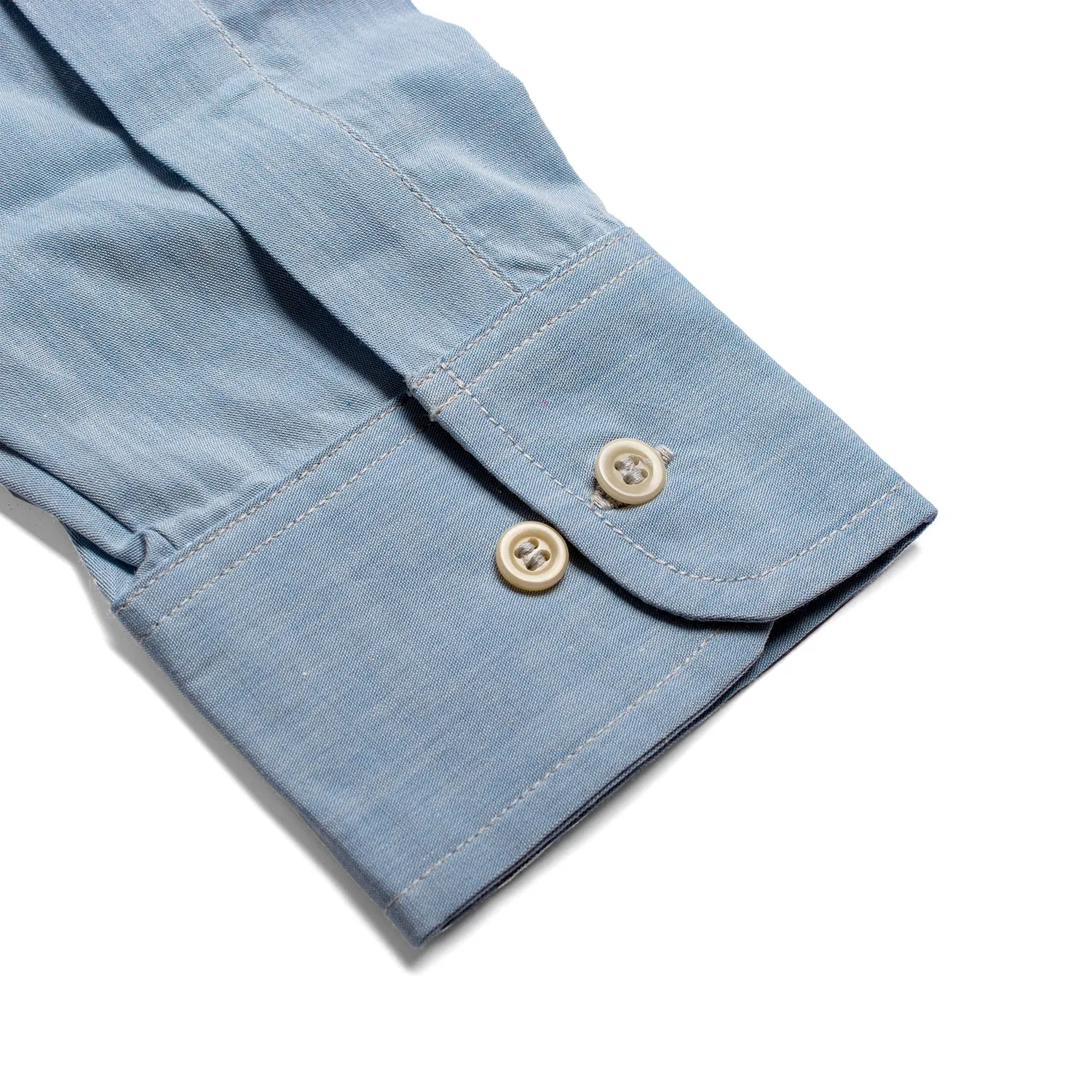 PARK PLACE 100% Organic Cotton Long-Sleeve Shirt (OC Thread, Plastic-Free Nut Buttons) (100% Biodegradable)