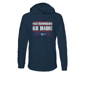 Power Dragon Light Navy Hooded Tee