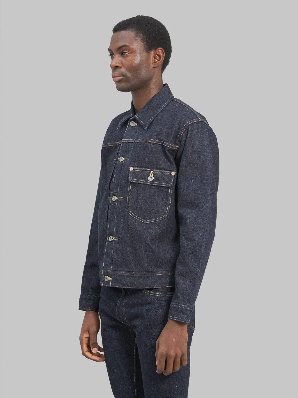 The Flat Head 14.5oz 40's Denim Jacket