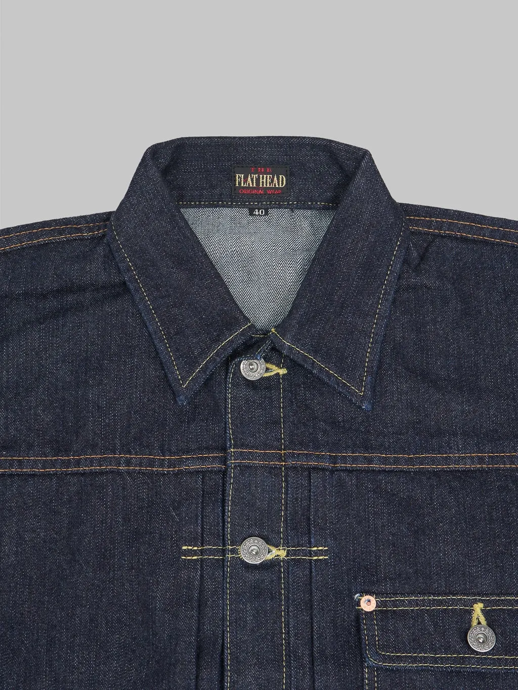 The Flat Head 14.5oz 40's Denim Jacket